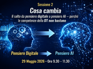 Cosa cambia : Il salto da pensiero digitale a pensiero AI - perché le competenze della DT non bastano